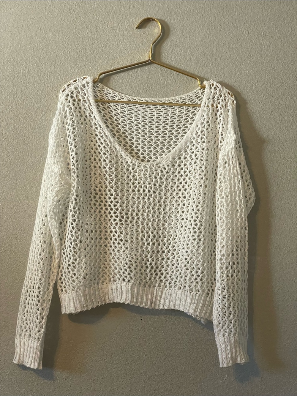 Crochet coverup sweater